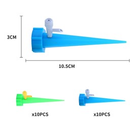20 Stück Automatisches Bewässerungsset, Tropfsystem,Einstellbar Bewässerungssystem,Pflanzen Wasserspender,für Topfpflanzen Gartenpflanzen Passend Gartenpflanzen Blumen Bewässerung