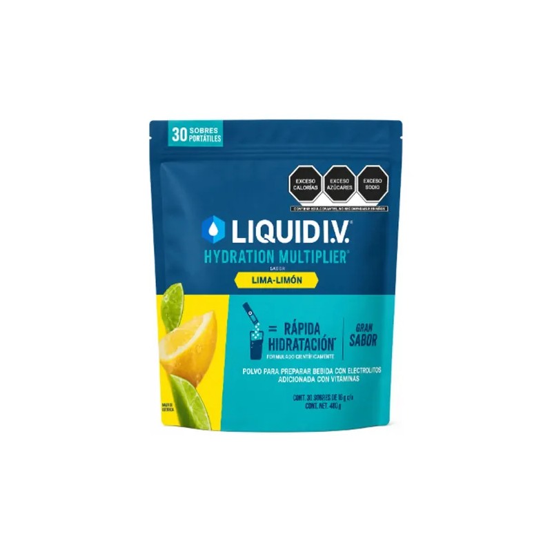 Liquid IV Multiplicador de Hidratación Electrolitos Hydration Multiplier Electrolyte Powder,