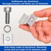 Solar Panel End Clamp 4 Pieces for 30 mm Module
