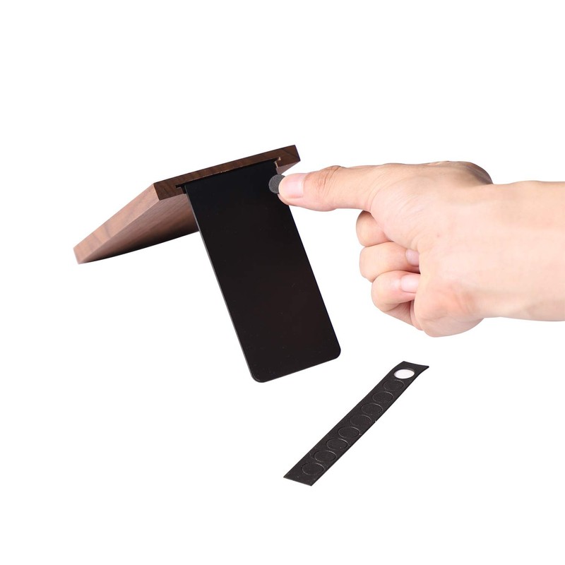 Muso Wood Wood Bookends, 8*13cm (Pack of 2 Pairs) (Walnut)