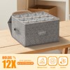 Kukikan Wine Glass Storage Box 1-Pack, Stemware Container Cases, Stackable
