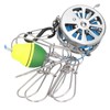 Stretch Fish Lock Raft with Reel Boat Fishing Stainless Steel