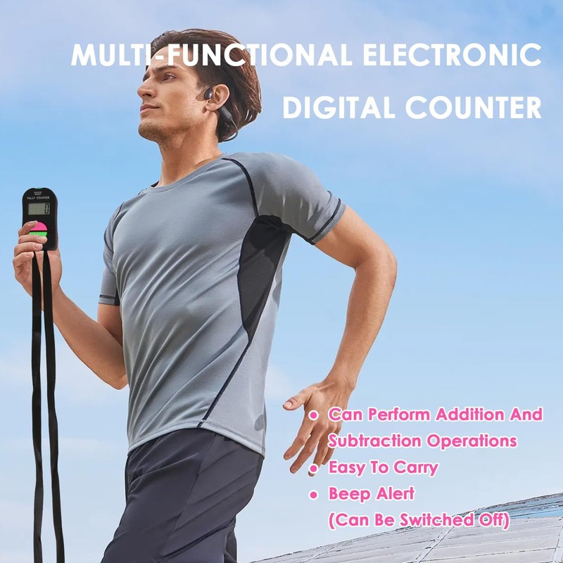 GCNWW 3 Pcs Digital Handheld Clicker Counter, Practical Electronic Clicker