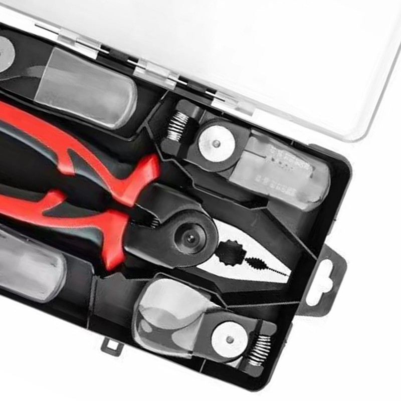 5 in 1 Pliers Set Interchangeable Heads 8 Inch Handle