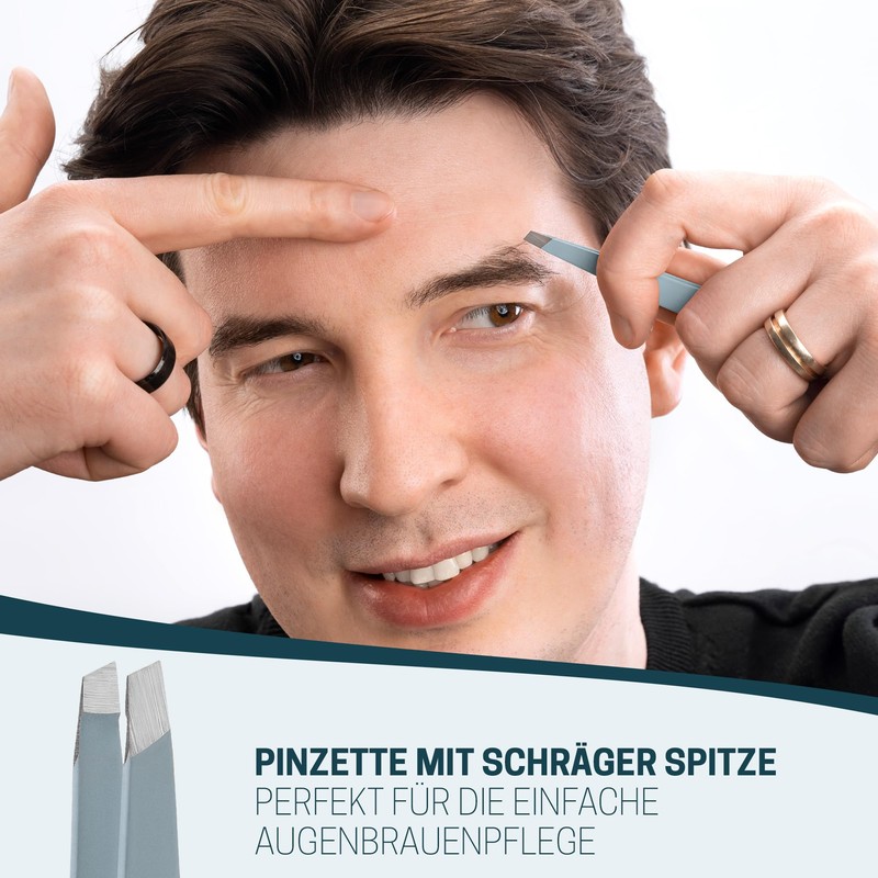 KLINGENHELD® Precise Tweezers Set with Hand-Cut Tips - Perfect for