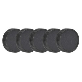 Rear Lens Cap M42, M42 Rear Lens, Pack of 5 Rear Plastic Lens Cover Suitable for M42 Camera, Black Anti-Dust Lens