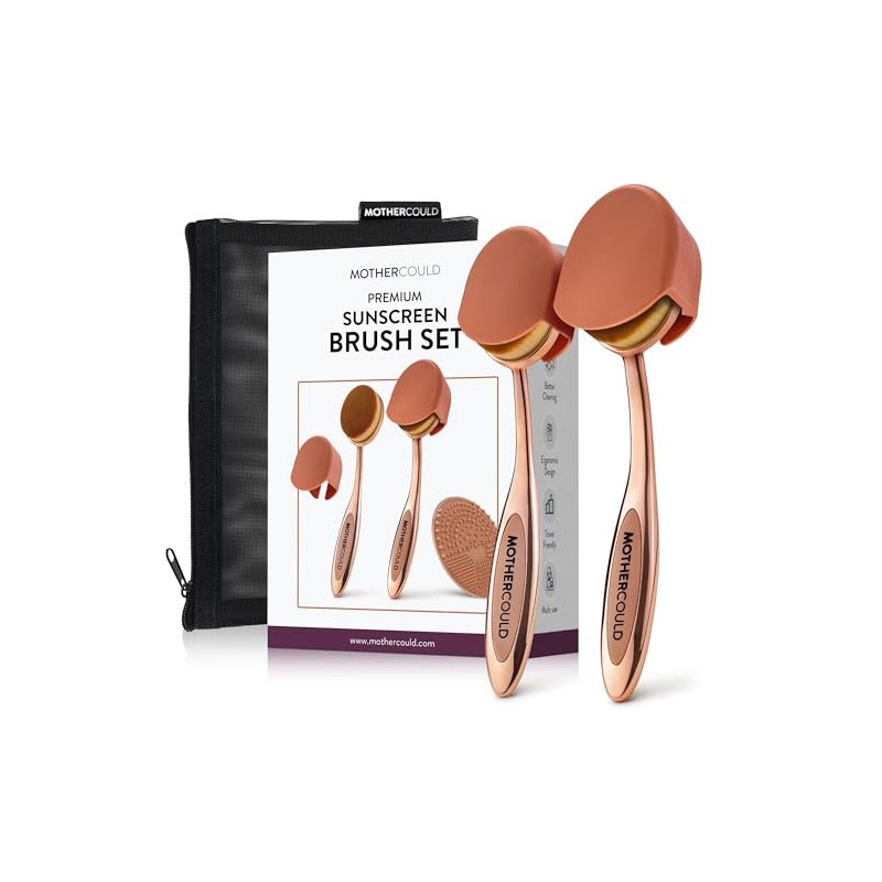 MotherCould Set de Brochas de Protección Solar Premium – Aplicador