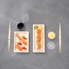 Restaurantware Pulp Tek 8.7 x 3.5 Inch Long Sushi Trays