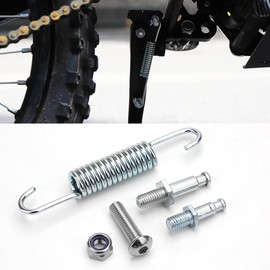 URLWALL Dirt Bike Kickstand Springs Bolt Screw Kit for Sur Ron Light Bee X/S Segway X160/X260, Stainless Steel Anti-rust Durable Kickstand Springs Bolt Replacements Set (For Kickstand)