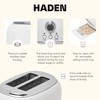 Haden Heritage 2-Slice Wide-Slot Toaster, Stainless-Steel Bread Toaster with Adjustable