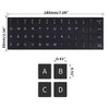 2PCS Universal English Keyboard Stickers with Tweezer, Keyboard Stickers Black
