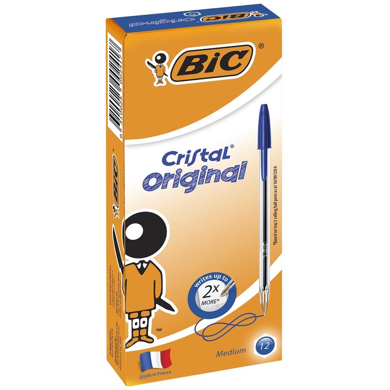 BIC 954376 Cristal Original Ball Pens Medium Point (1.0 mm)