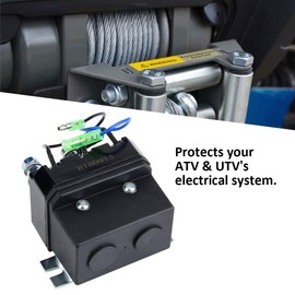 Estink Relé de solenoide de cabrestante, relé de inversión del contactor de cabrestante para cabrestantes ATV UTV de 1500 a 5000 Libras