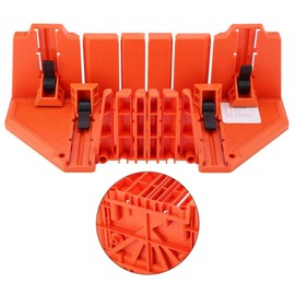Clamping Mitre Box, 14inch Hardware Tool Saw Storage Miter Box Wood Cutting Plastic with Clamp for Architectural Working for Angle Cutting