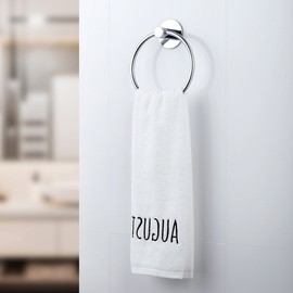 GERUIKE Adhesive Towel Ring Self Adhesive Hand Towel Ring Stainless Steel Rustproof Bathroom Towel Holder Wall Mount