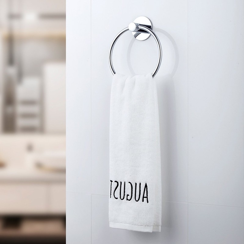 GERUIKE Adhesive Towel Ring Self Adhesive Hand Towel Ring Stainless