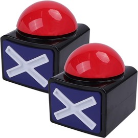 STAZWOUZZ Zumbadores de Respuesta de Juego, Zumbador Grande, Botón de Sonido de Alarma de Zumbador de Juego, Botón de Respuesta del Concurso de Preguntas Divertidas, Botones de Zumbador