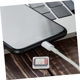 Operitacx 1 Set Transparent Card Storage Box Durable Material Memory Card Organizer for Sim Jewelry Storage Design Keeps Safe and Organized