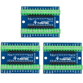 3pcs for Nano Breakout Board Terminal 3.81mm / 0.15" Expansion Shield for Arduino Nano V3.0 AVR ATMEGA328P Module (Blue)
