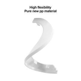Fit 2"/51mm Diameter Flange Water Pipe Cover Decoration White Pipe Cover, 2Pcs Radiator PP Plastic Escutcheon Collar for Wall Pipe Tube Decoration, White