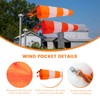 2Pcs Hanging Reflective Windsock Flags for Outside Rip Stop Airport