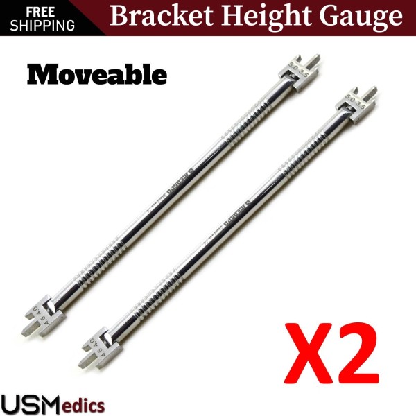 Beaden® Instruments Dental Bracket Height Position Movable Head Gauge Orthodontic