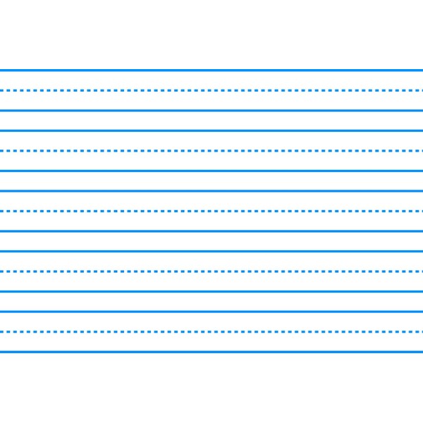 School Smart Sulphite Long Way Skip-A-Line Writing Paper, 10-1/2" x