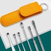 [Out_65] Portable Leather Case Ear Pick Set of 6 (49670291) - Green/FREE / [아우트_65]휴대용 가죽케이스 귀후비개 귀이개세트 6종 (49670291) - 그린／FREE