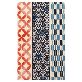 Hamamonyo Tenugui, Auspicious Pattern Stripes