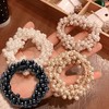 4 Pcs Pearl Hair Scrunchies, Elastic Hair Ropes Ponytail Holder