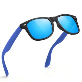 FEIDUSUN Sunglasses Men Polarized Sunglasses for Mens and Womens,Black Retro Sun Glasses Driving Fishing UV Protection