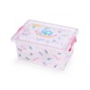 Sanrio 240532 Storage Case with Lid, Small Fresh Punch, Clear