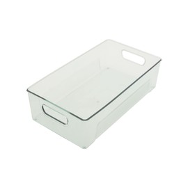 Copco Clear Storage Bin, for Kitchen, Fridge, Pantry, Laundry, and More, 14.4 x 7.9 x 4.07-Inch, Green