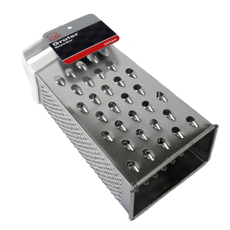 Chef Craft Tin-Plated Pyramid Grater, 6.75 inches in length, Stainless