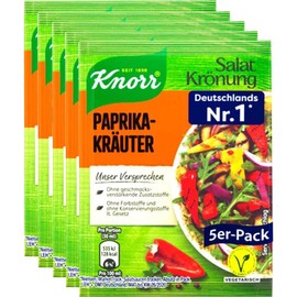 Knorr Salat Kroenung Paprika-Kraeuter (Paprika Herb) 5-Pack 45g (5 x 9g)