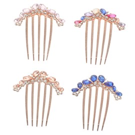 TOVINANNA Chic Crystal Hairpin Headdress Rhinestone Hair Comb Accessory Set for Women Girls
