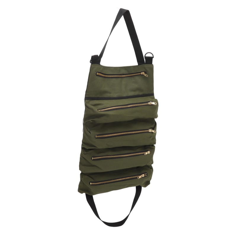 Car Back Seat Tool Storage Bag Canvas Garden Foldable Roll