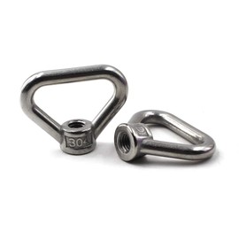 Flomore M16 Lifting Eye Nut Ring Triangle Shape Thread Eye Nut Pack of 2