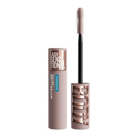 Maybelline Lash Sensational Body - Máscara impermeable, fórmula de volumen y longitud para levantamiento de pestañas 24 horas, resistente a las manchas y a los grumos, muy negro
