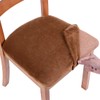 smiry Original Velvet Dining Chair Seat Covers, Stretch Fitted Dining