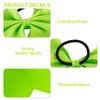 KICOSY 2 Pack Neon Green Jumbo Bows Hair Ties -