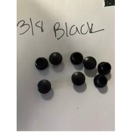 Widget 10 Pack 3/8 black hole plugs flush Plastic covers new