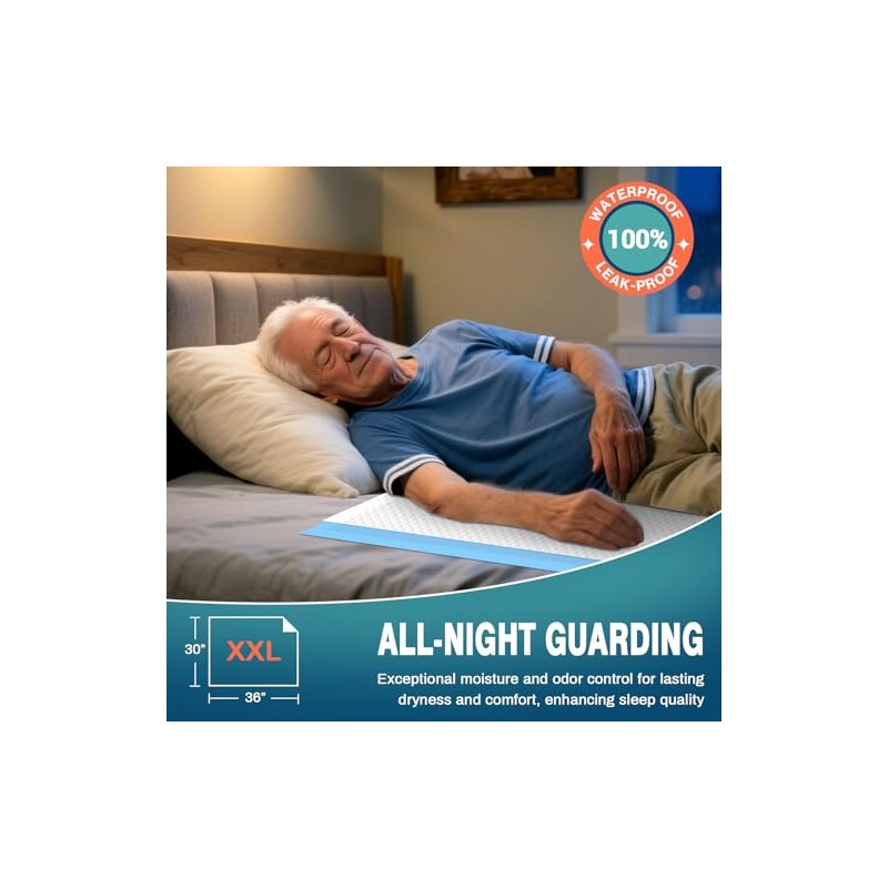 AAY Bed Pads Disposable 30" x 36" (100 Count), Extra