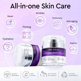 Neck Firming Cream, Retinol Cream for Face&Neck for Tightening Firming Anti-aging Face Moisturizer with Retinol Collagen & Hyaluronic Acid Lift Wrinkle for Women and Men 1.7 Fl. Oz.