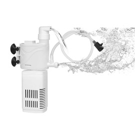 QiQiWader The Fish Tank Filter is Suitable for 10-40 Gallon Aquariums, Filtering/oxygenating/Water Circulation. Built-in Biochemical Filter Cotton