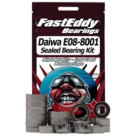 FastEddy Bearings Compatible with Daiwa E08-8001 Fishing Reel Rubber Sealed Bearing Kit