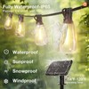 addlon 33(27+6) FT Solar String Lights Waterproof,Patio Lights Solar Powered