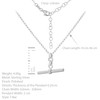 Tuscany Silver Women's Sterling Silver Belcher 20mm x 8mm T-Bar