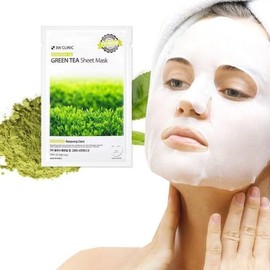 UnKnown Miracle House 3W Premium Essential Up Green Tea Cotton Mask Sheet 10 Sheets Cotton Mask Pack Pure Cotton Fabric Mask Pack 806049 / 미라클하우스 3W 프리미엄 에센셜업 녹차 순면 마스크시트 10매 순면마스크팩 순면원단 마스크팩 806049