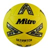 Mitre Unisex-Adult Ultimatch One 24 Football, Fluo Yellow/Black/Circular Grey, 4